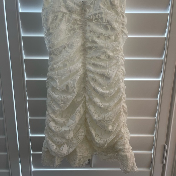 For Love & Lemon Samira White Lace Mini Dress XS - Picture 7 of 12